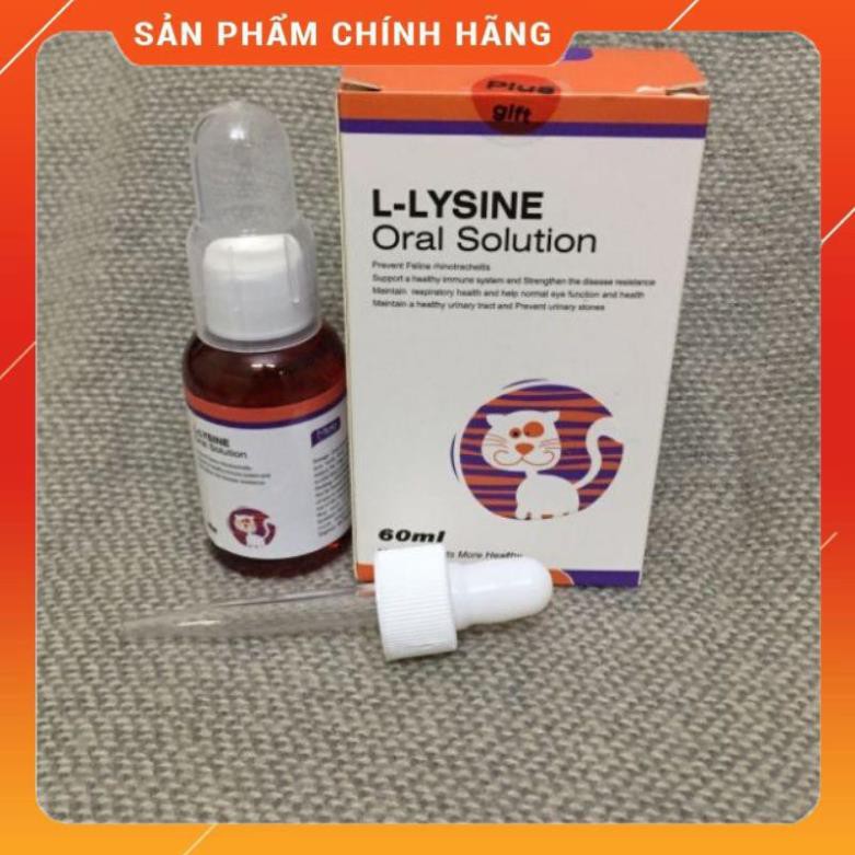 COMBO Lysine, Taurine uống và Nhỏ mắt mũi cho mèo (trị calici, herpes viruss)viêm loét giác mạc, xổ mũi