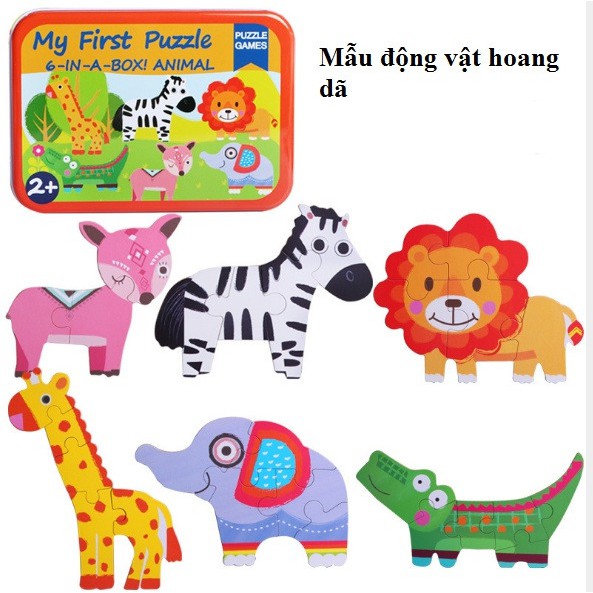 [ BLACKFRIDAY ] ĐỒ CHƠI GHÉP HÌNH MY SIST PUZZLE [HỘP THIẾC 6 TRANH TO] - Hà Nội