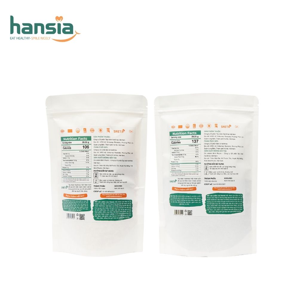 Combo Khỏe Mỗi Ngày Organic HANSIA Gồm Yến Mạch Và Hạt Chia Úc Đem Lại Bữa Ăn Dinh Dưỡng, Tốt Cho Tim Mạch 500g/Túi