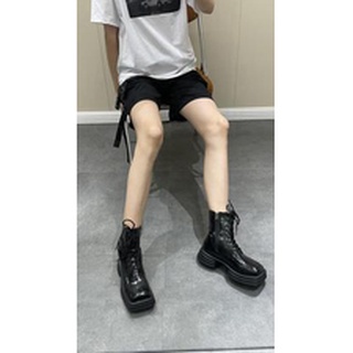 BOOTS NỮ DA BÓNG MŨI VUÔNG ĐẾ 4CM