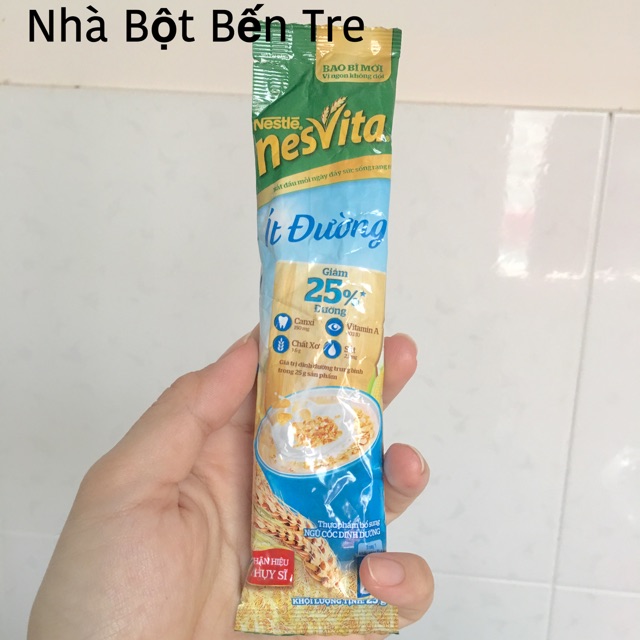 2 gói Ngũ cốc dinh dưỡng Nestle Nesvita ít đường