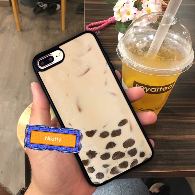 Ốp iphone trà sữa trân châu cực hot 