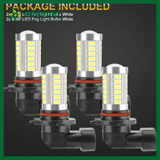 Set 4 Bóng Đèn Led 9005 9006 Ánh Sáng Trắng 6500k 360 Độ Siêu Sáng Dành Cho Ô Tô