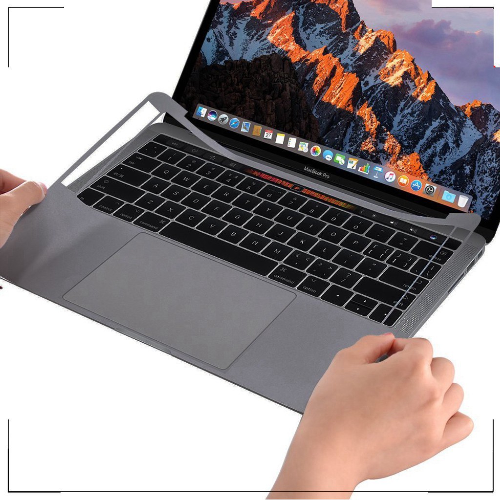 hot  [HÀNG MỚI ] Miếng dán kê tay + Tracpad Macbook Space Grey chính hãng JRC