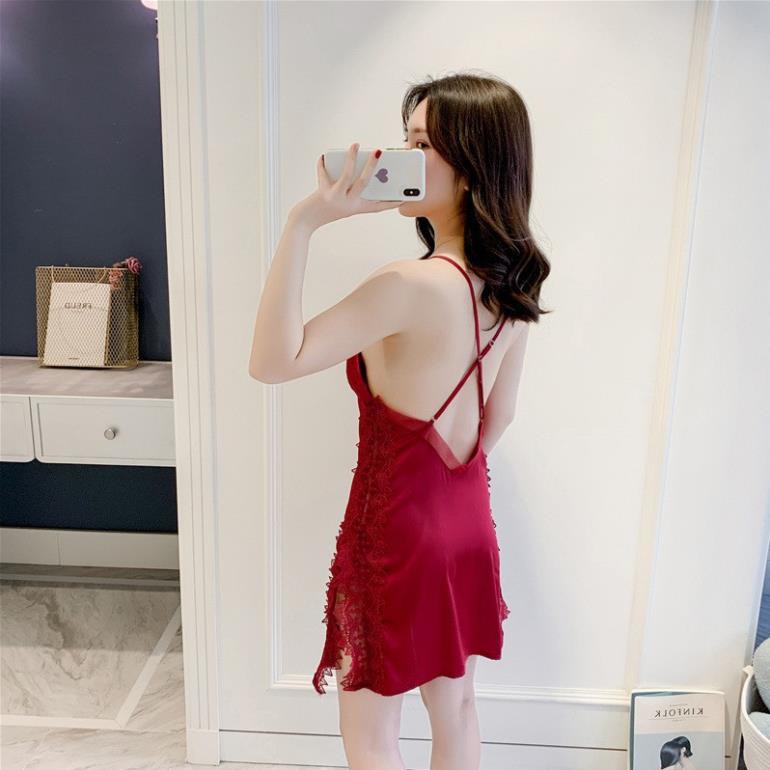 Váy ngủ ren lưới hàng Quảng Châu xịn