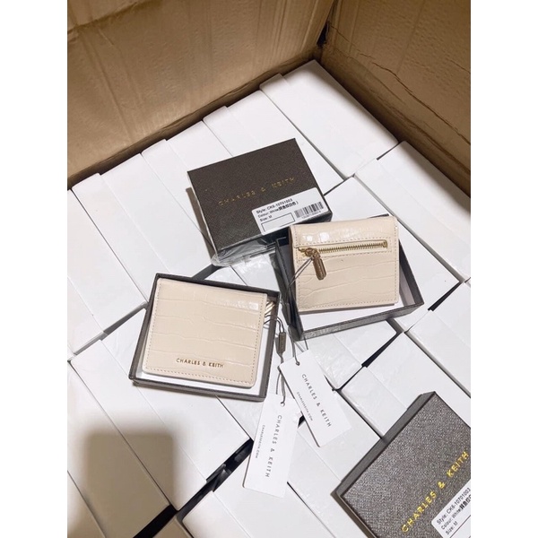 Ví mini nút bấm đựng thẻ có hộp