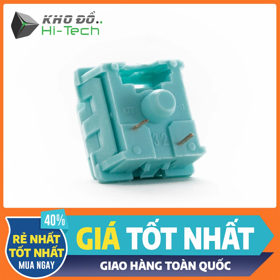 Switch KTT Mint đã burn + lube 💖 𝘍𝘳𝘦𝘦𝘴𝘩𝘪𝘱 💖 Linear switch đã lube tay mượt mà | Stem Dài Âm Thock