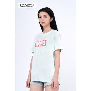  Áo Thun BOO Nữ Dáng Basic In Hình Logo Marvel Dành Cho Gen Z