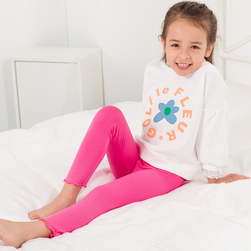 Quần Legging cotton Màu Sắc Xinh Xắn Cho Bé Gái