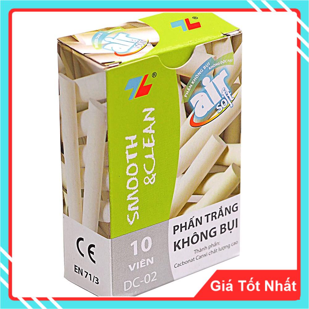 Phấn Trắng Viết Bảng Không Bụi Thiên Long DC02 - Viết Nét Chữ Rõ Ràng, Không Độc Hại Khi Sử Dụng