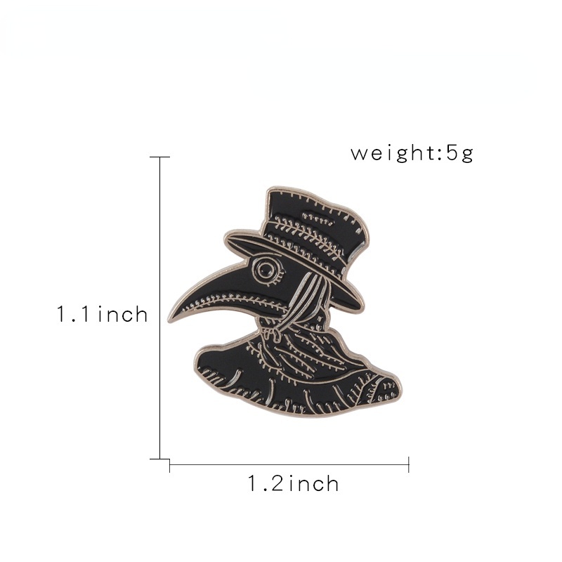 Huy hiệu cài áo MISS ZOE thiết kế hình bác sĩ thời trung cổ độc đáo cá tính