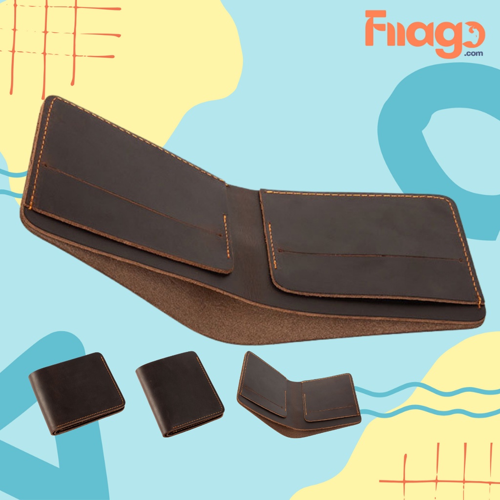Ví Da Bò Sáp Nguyên Miếng Ví Da Nam Fiiago Chuẩn & Chất SF059