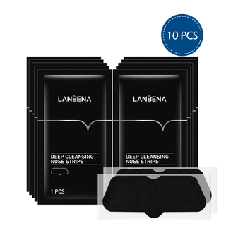10 Miếng dán mũi LANBENA làm sạch mụn đầu đen