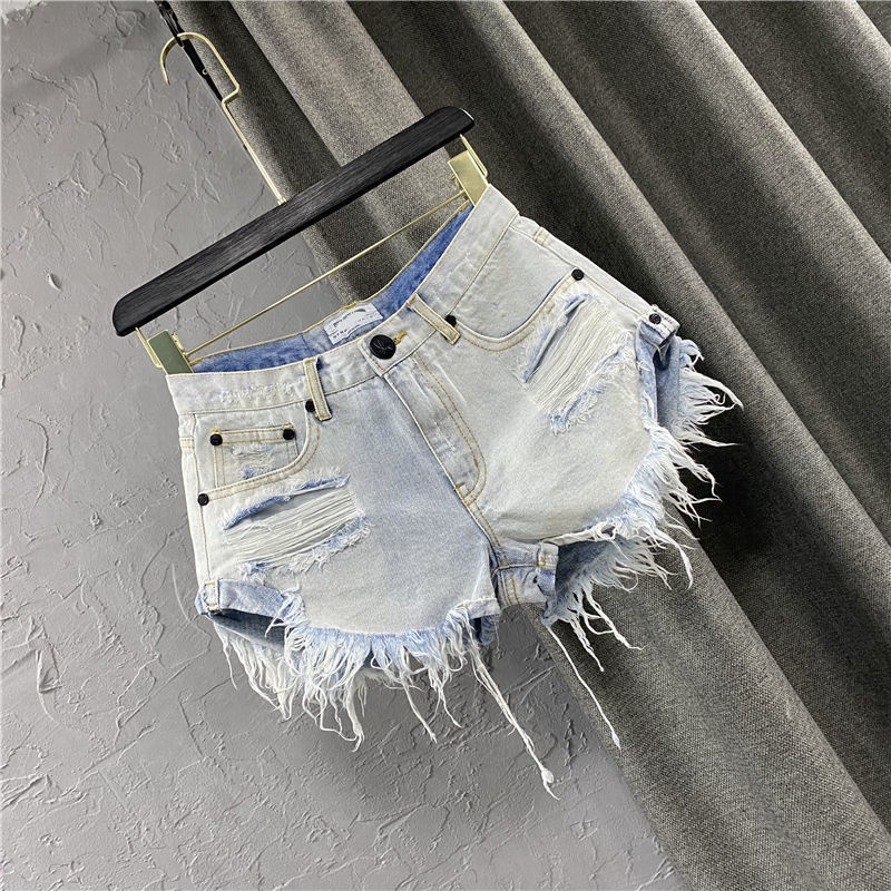 Bán Chạy!F & X Quần Short Denim Lưng Thấp Dáng Rộng Phong Cách Hàn Quốc Thời Trang Mùa Hè Quyến Rũ Cho Nữ 2022