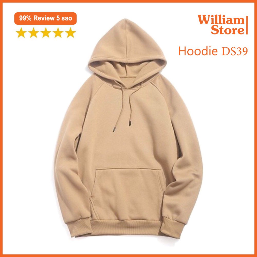 [FREESHIP_50K] Áo hoodie trơn nỉ PE Cacao giữ ấm tốt William - DS39 | WebRaoVat - webraovat.net.vn