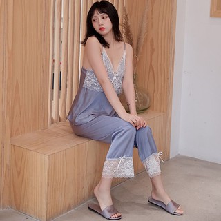 Váy lụa kèm choàng phối ren cao cấp