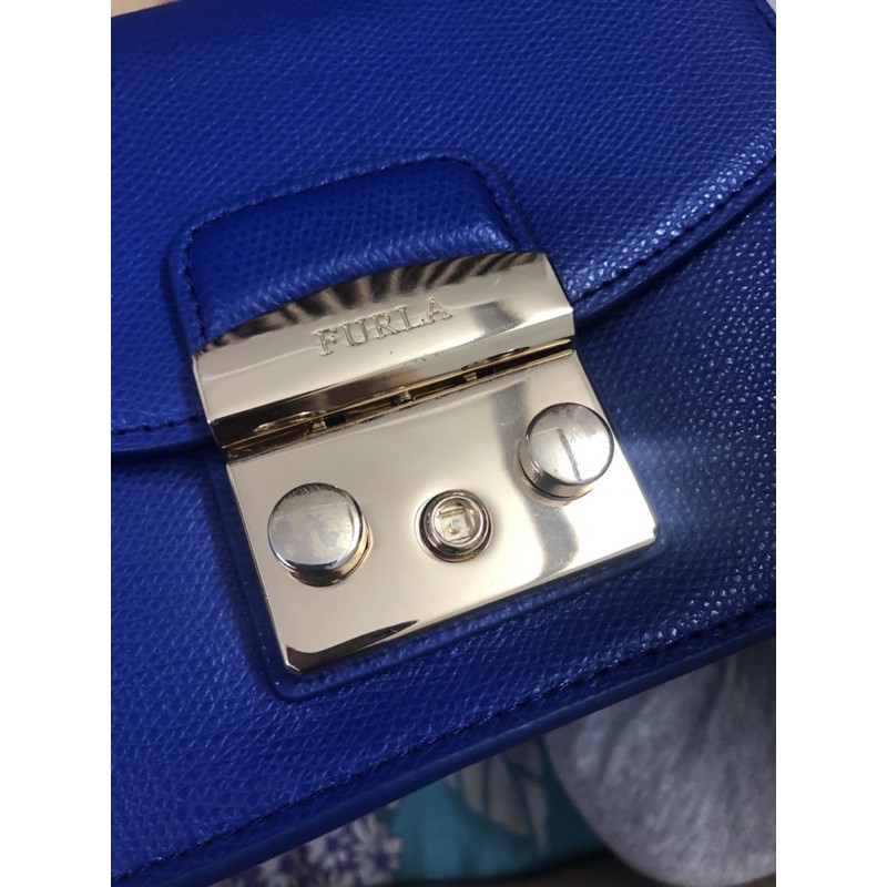 Thanh Lý túi kiểu dáng Fur.la màu xanh