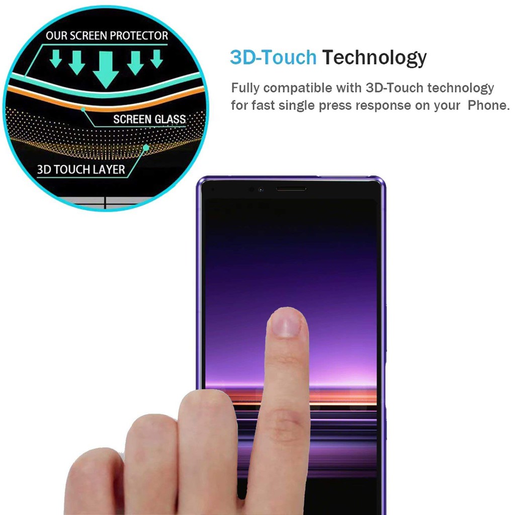 Set 2 kính cường lực bảo vệ màn hình cho Sony Xperia 1 10 Plus