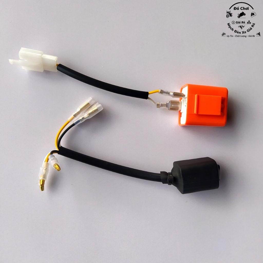 Mạch hazard cho vario, Mạch ưu tiên xe máy lắp như zin kèm cục chớp điện tử chỉnh nhanh chậm