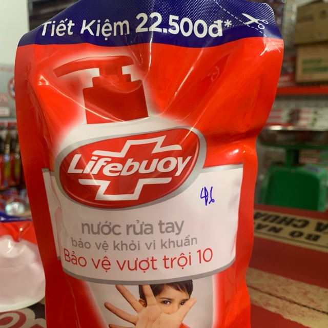 TÚI NƯỚC RỬA TAY BẢO VỆ VƯỢT TRỘI LIFEBUOY 450g