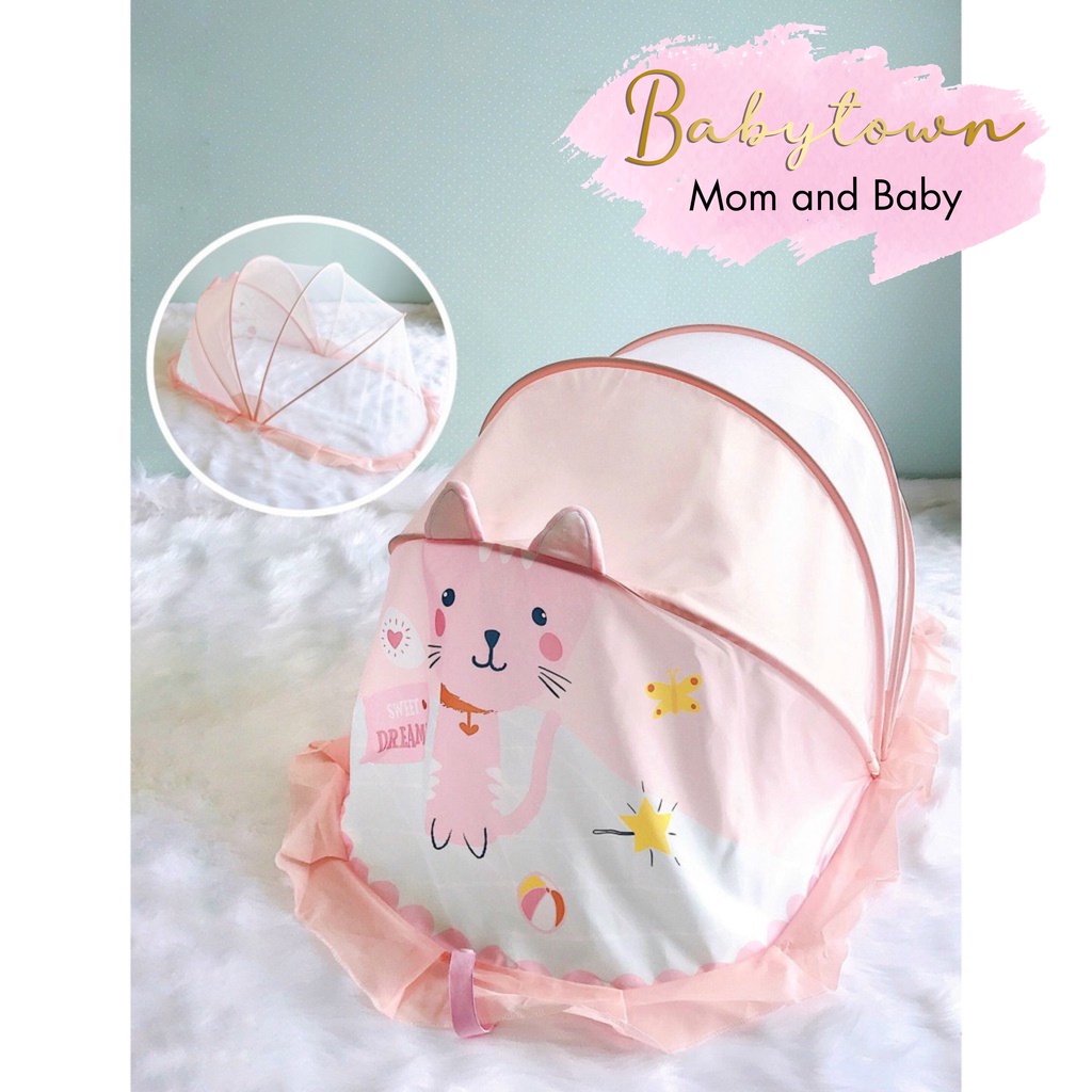 Mùng/màn chụp Linsoo/Kiluta gấp gọn cao cấp cho bé