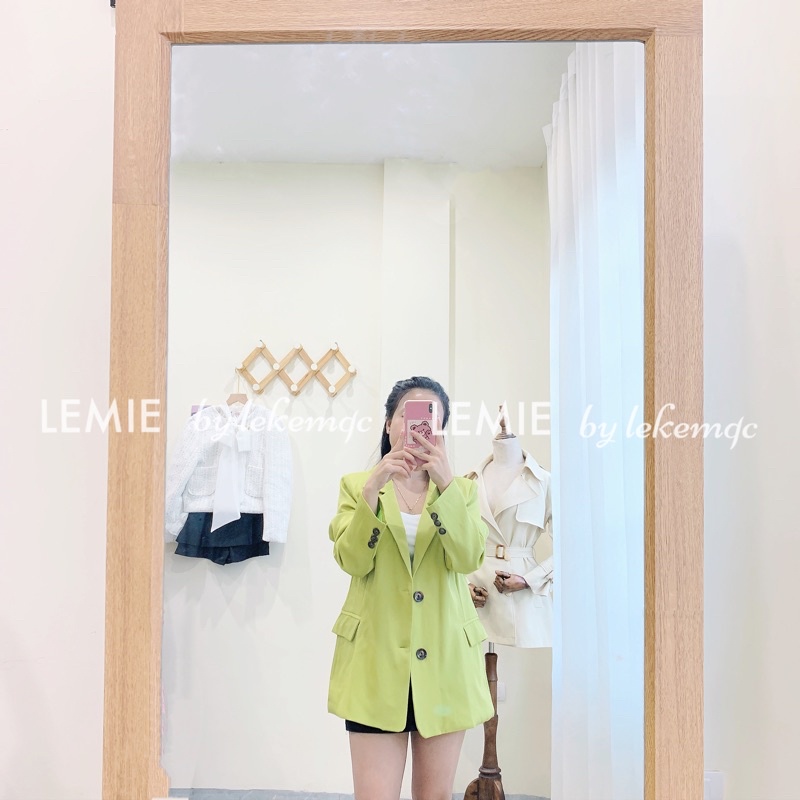 Áo Blazer Dài Tay Phong Cách Hàn Quốc K68 Hàng Có Sẵn,Áo Vest Nữ Khuy Tay Ảnh Thật Video Lemie By Lekemqc