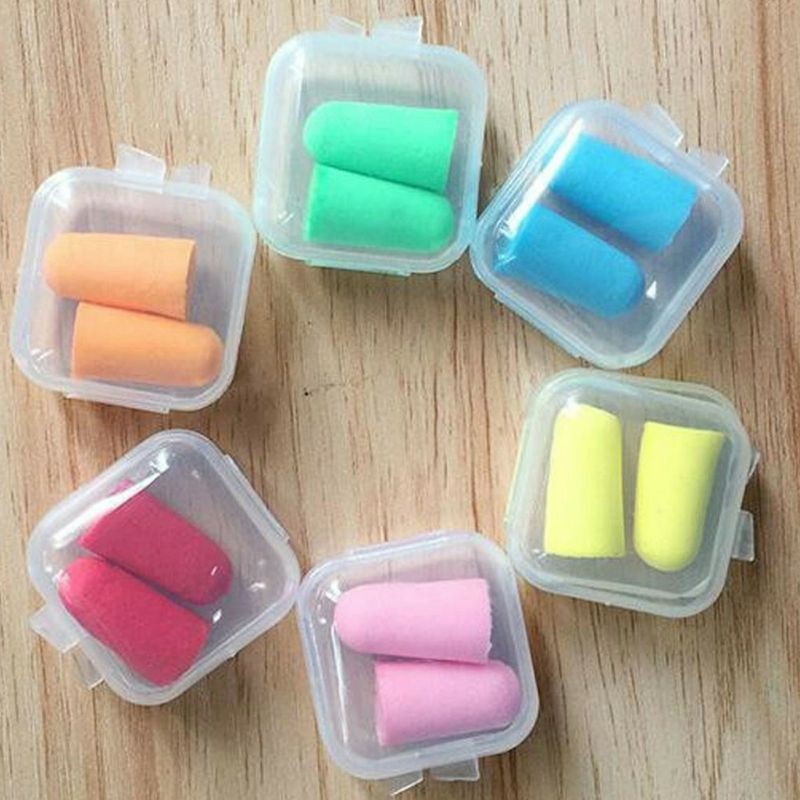 Hộp nhựa mini đựng trang sức, nút bịt tai nhỏ xinh