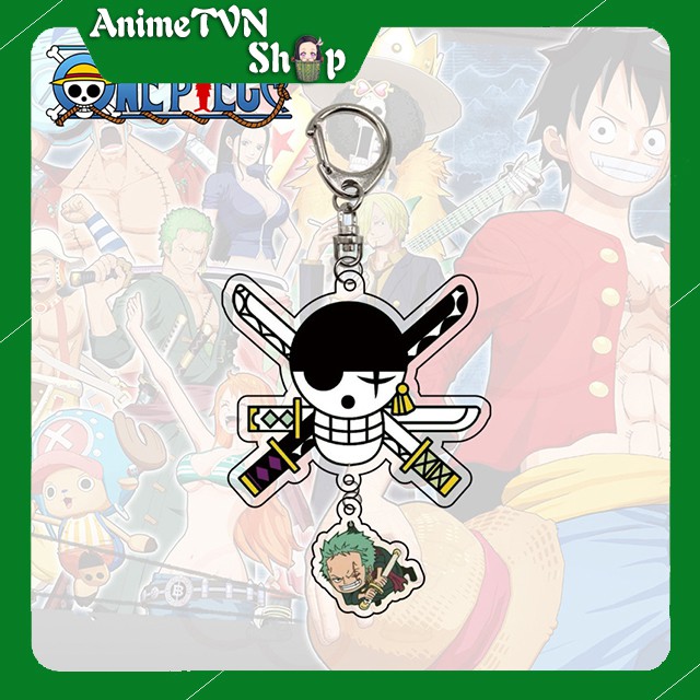 Móc khoá Mica anime One Piece - Đảo hải tặc (Loại 3) - Nhựa Cứng Acrylic In 2 mặt sắc nét ( ảnh thật )