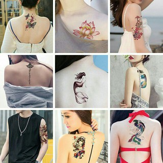 (☀☀Siêu xả hàng cuối năm ảnh shop chụp thật ☀☀)combo hình xăm dán nửa bắp tay, chân, đùi tổng hợp.