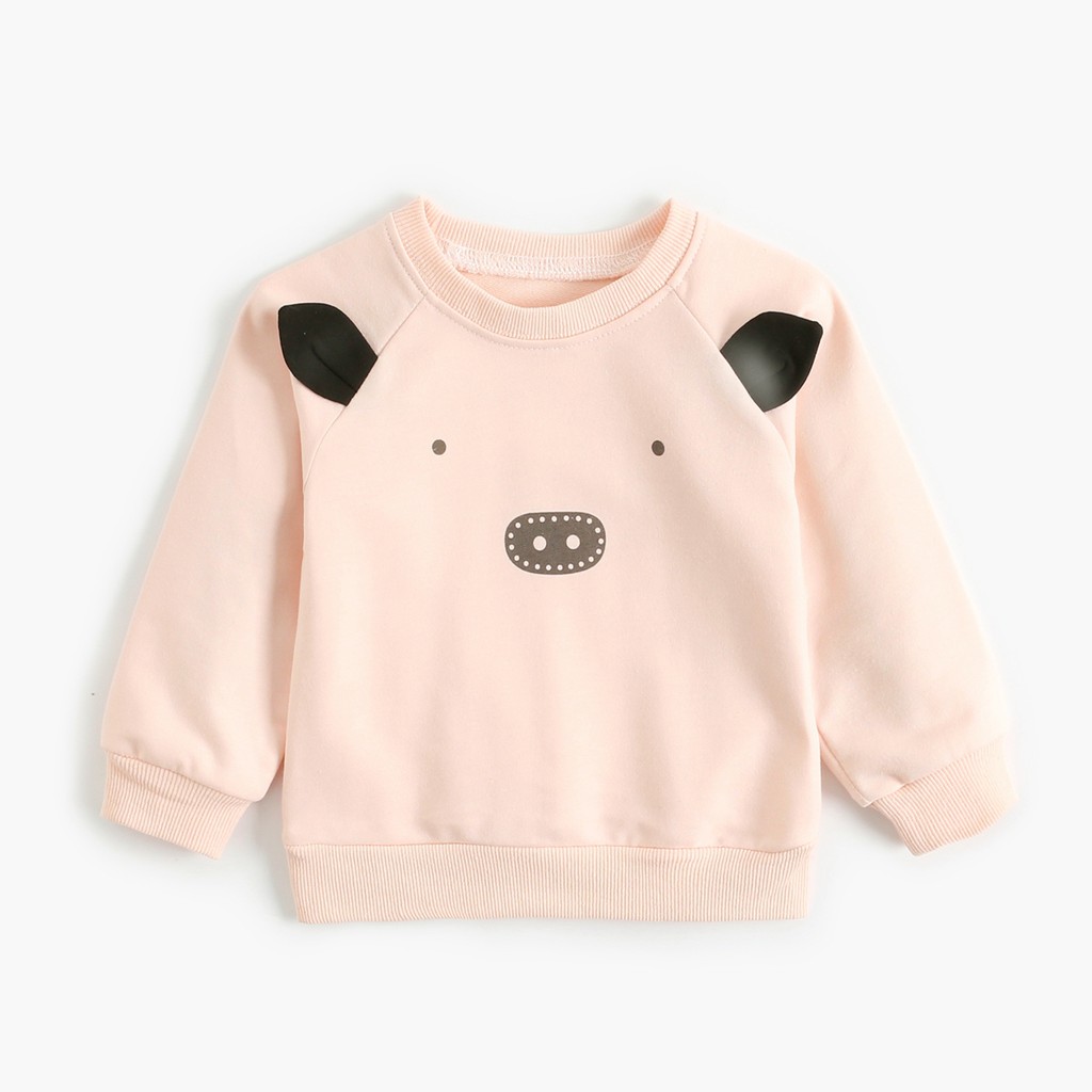 Set Trang Phục Sanlutoz Dài Tay Thời Trang Mùa Thu Họa Tiết Động Vật Cho Bé