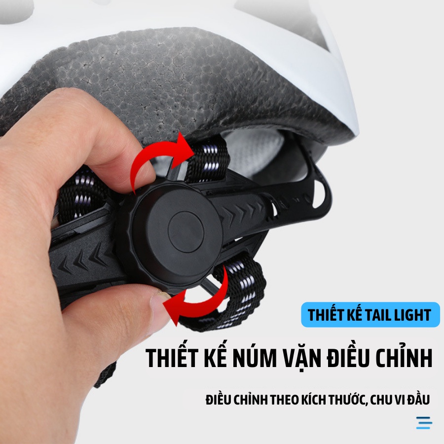 Mũ bảo hiểm xe đạp thể thao, nón bảo hiểm chống sốc siêu nhẹ MBH01