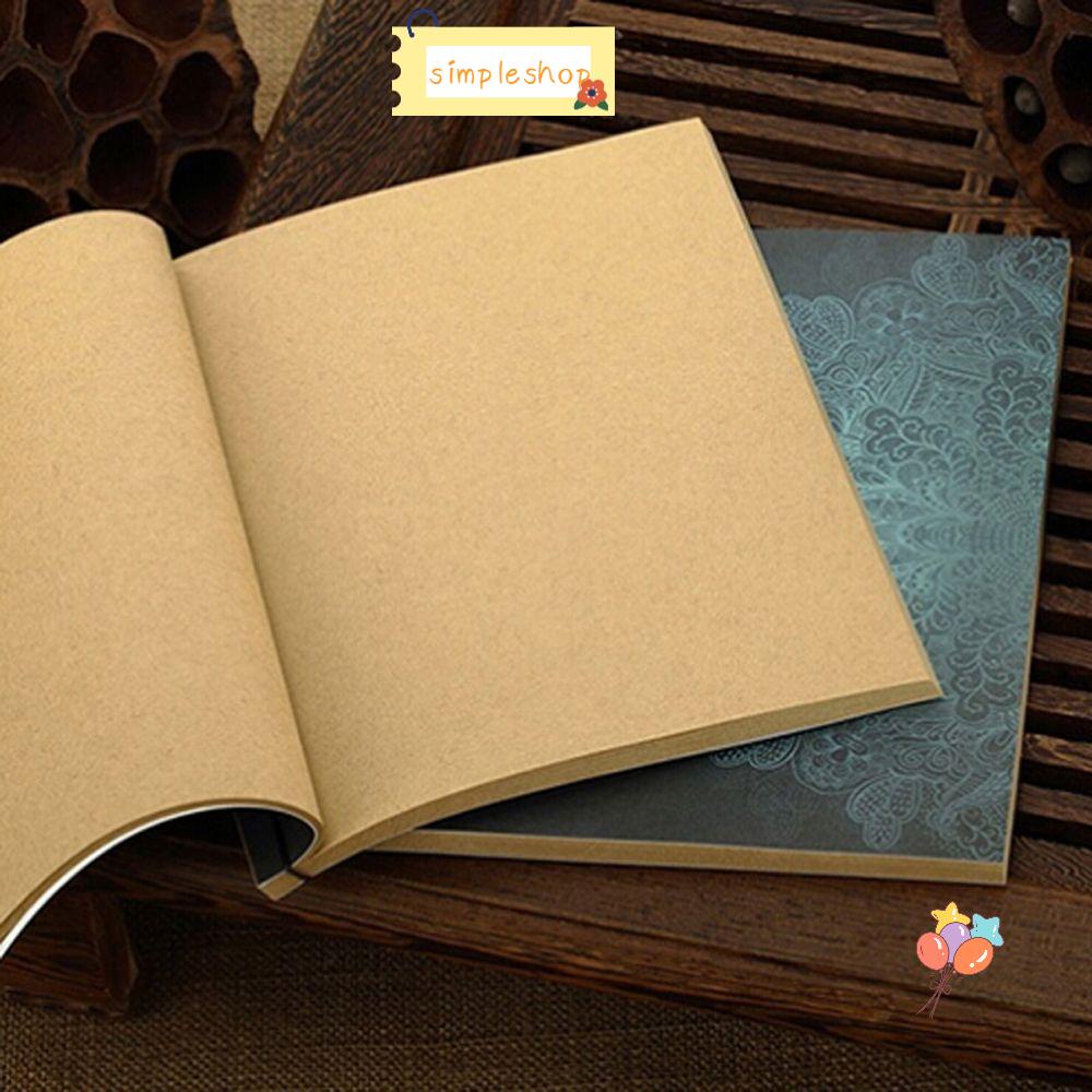 Sổ Tay Bìa Giấy Kraft Kiểu Dáng Cổ Điển Đơn Giản Đẹp Mắt