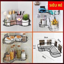Kệ góc dán tường siêu dính trong nhà tắm ,nhà bếp siêu tiện dụng