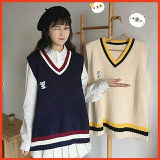 [order]Áo Gile  mèo Ulzzang có kèm ảnh thật ở cuối