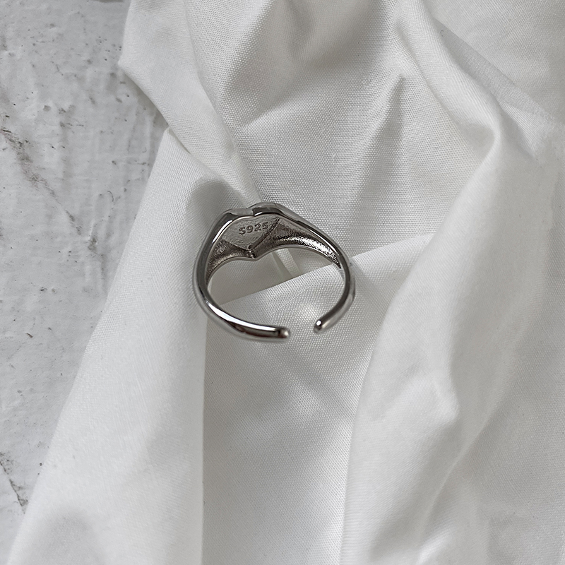 Nhẫn hở không phai màu kiểu Hàn Quốc thiết kế xinh xắn cho nam và nữ