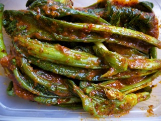 Kim chi cải bẹ xanh (갓김치)