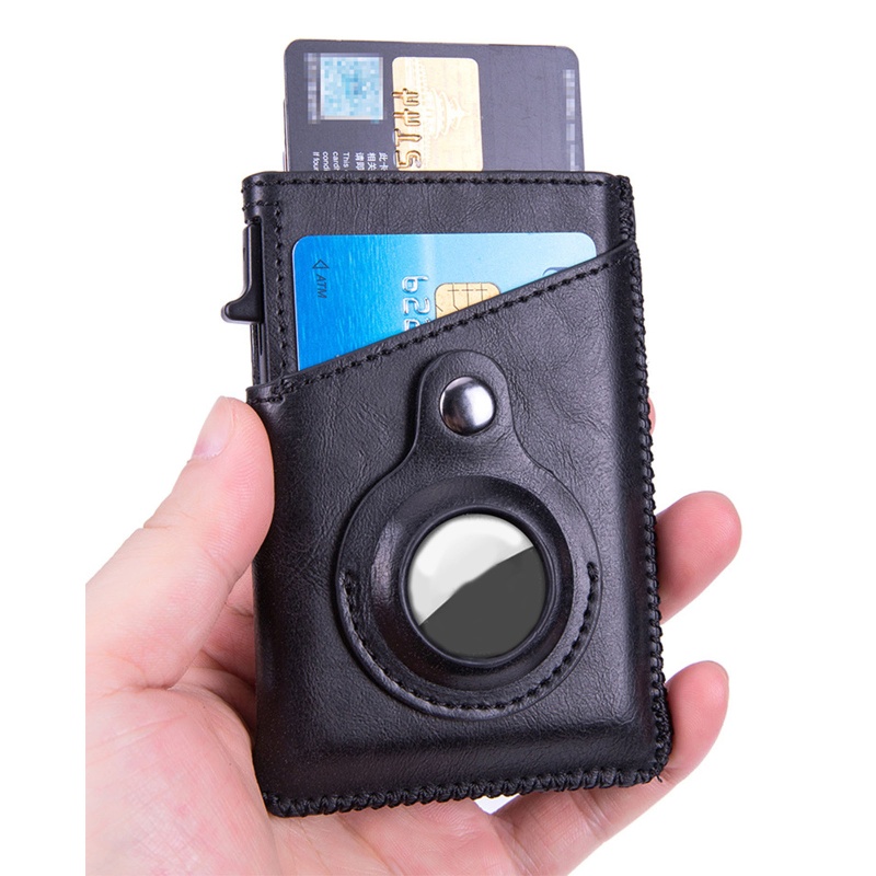 Ví Đựng Thẻ Tự Động RFID Bằng Kim Loại Tương Thích Với AirTag