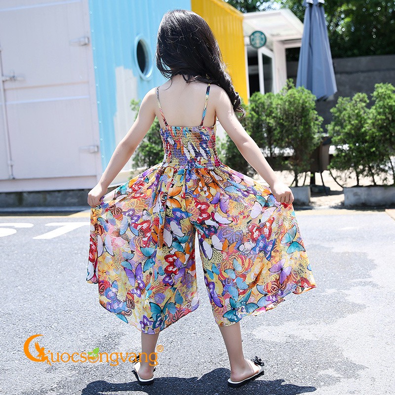 Bộ đồ bé gái bộ quần áo bé gái in hoa GLSET037 Cuocsongvang
