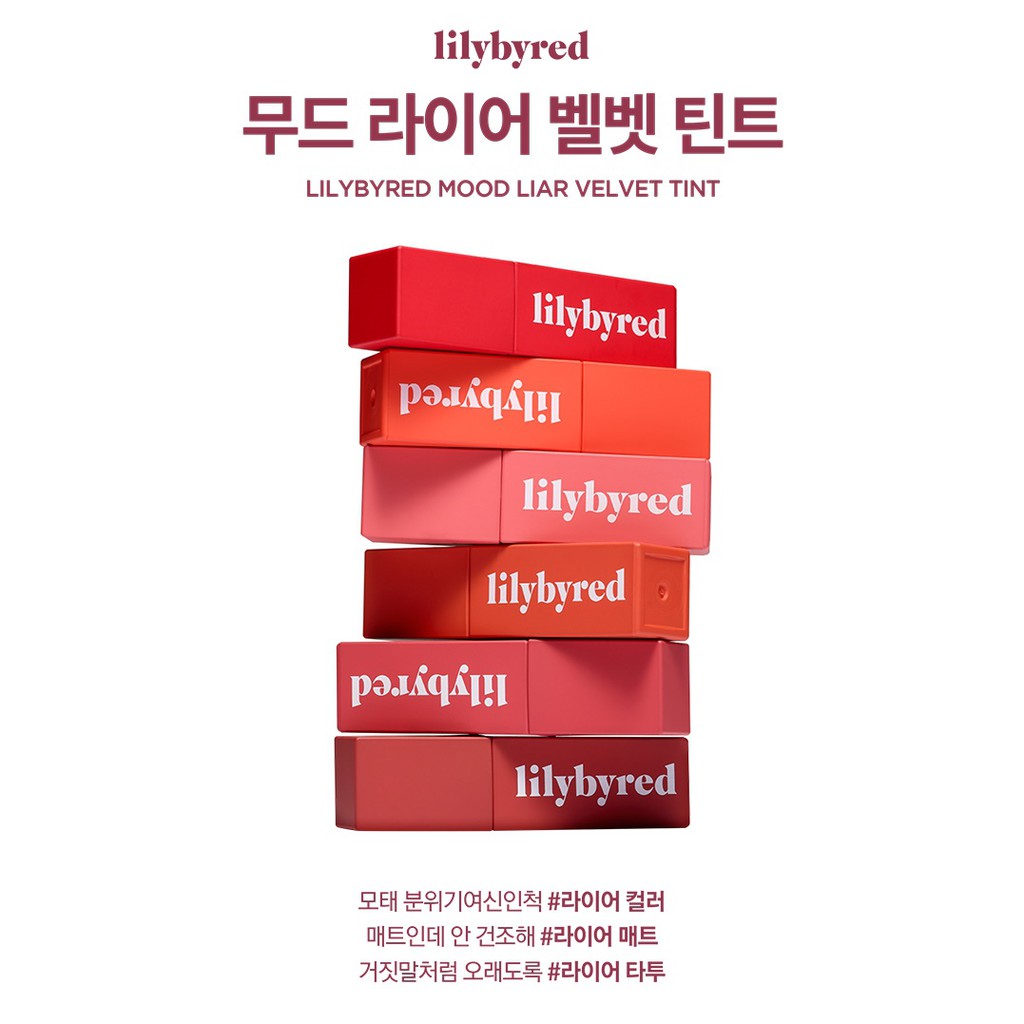 [CHÍNH HÃNG] SON MÔI LILYBYRED MOOD LIAR VELVET TINT | BigBuy360 - bigbuy360.vn