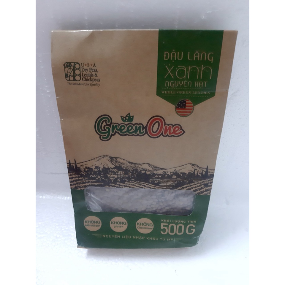 Đậu Lăng Xanh Nguyên Hạt Green One 500G