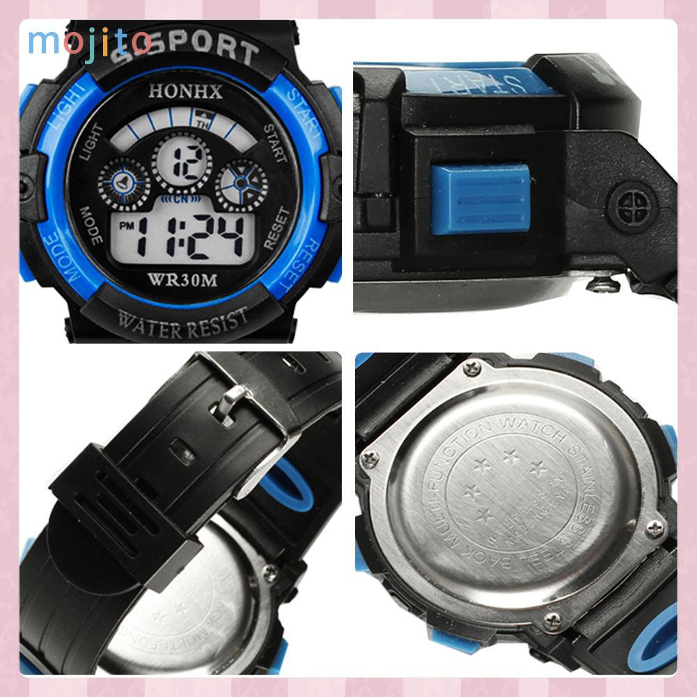 MOJITO Fashion Multifunction Waterproof Boy Sports Electronic Children Watches