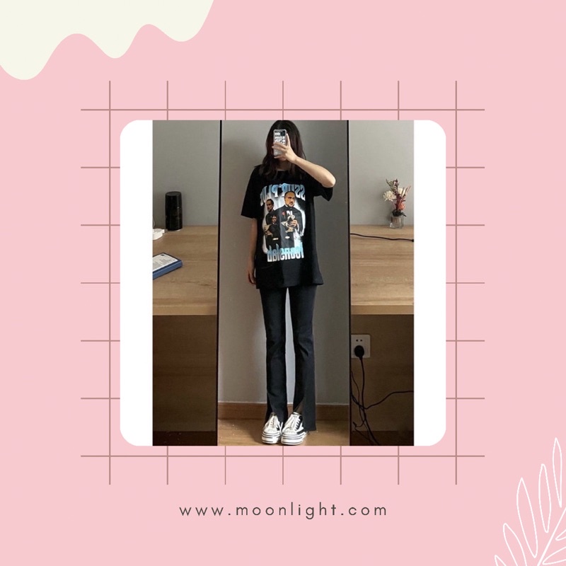 (SAN HANG)Quần bò xẻ gấu hack dáng ulzzang