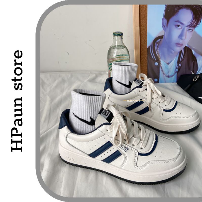 Giày thể thao nữ trắng giày sneaker 2 vạch