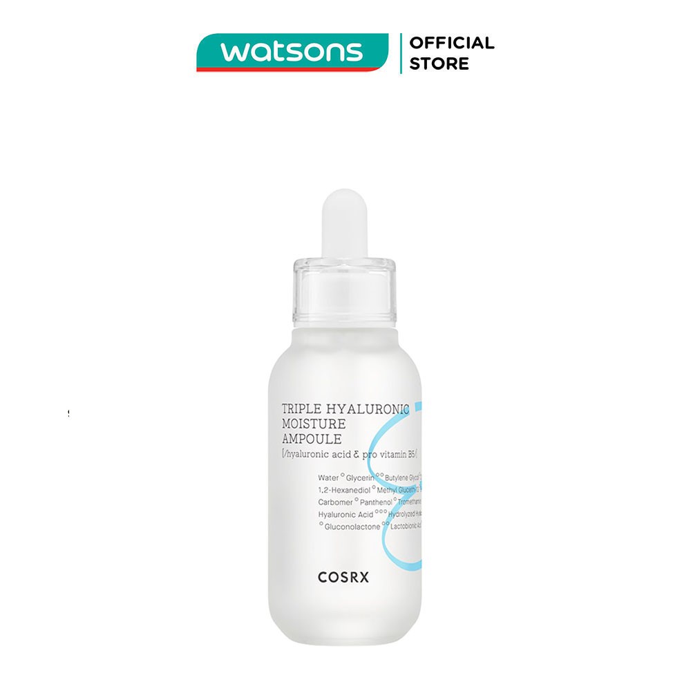 Tinh Chất Cấp Nước Cosrx Hydrium Triple Hyaluronic + B5 Moisture Ampoule Cho Da Khô Nhạy Cảm 40ml