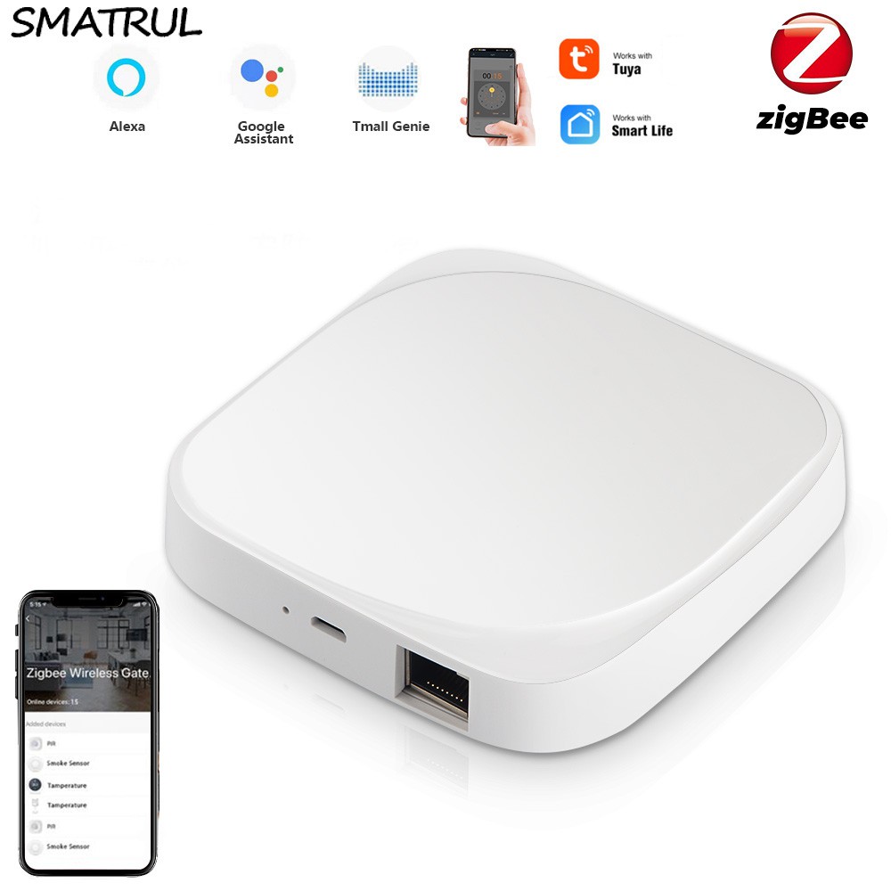 SMATRUL 3.0  Zigbee gateway có dây Bộ hub trung tâm nhà thông minh Tuya Smartlife Có Thể Sử Dụng Với Sử Dụng Với Alexa Google