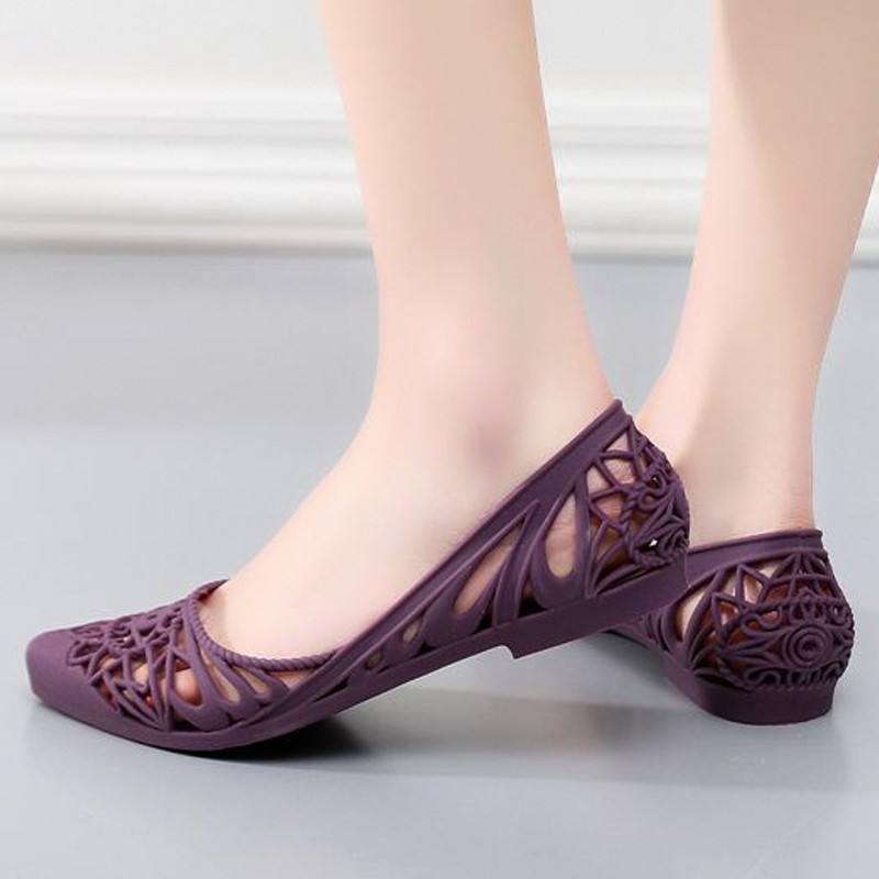 SIÊU GIẢM GIÁ Giày búp bê chất liệu nhựa dẻo thoáng mát cho ngày mưa 302 | BigBuy360 - bigbuy360.vn