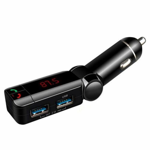 Củ Sạc Trên Ô Tô Bluetooth Không Dây Tích Hợp Bộ Phát Sóng Fm Radio Hai Cổng Usb