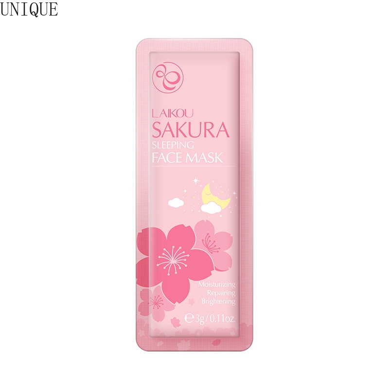 10pcs/set LaiKou Mặt nạ ngủ dưỡng ẩm Sakura