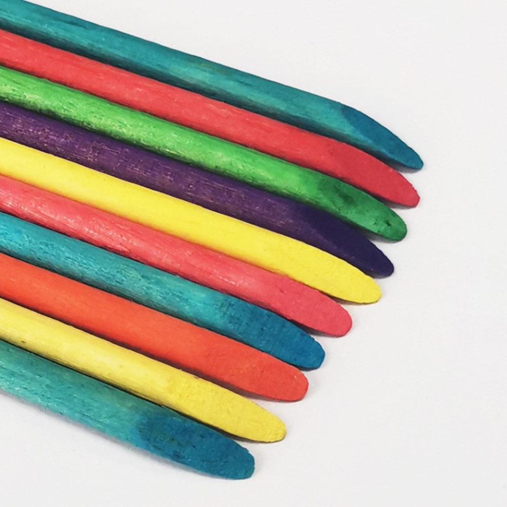 Thanh Gỗ Hai Đầu Nhiều Màu Sắc Tẩy Tế Bào Chết Cho Móng Tay