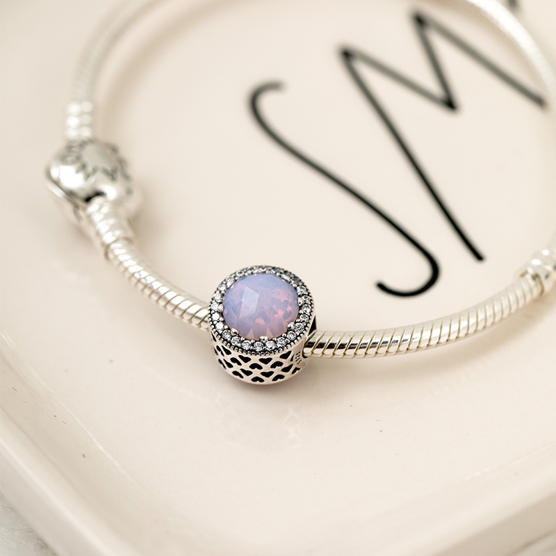 Hạt Trái Tim Màu Hồng Nhạt Lấp Lánh Hoặc Vòng Tay DIY